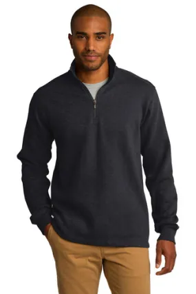 # F295 Port Authority Slub Fleece 1/4-Zip Pullover