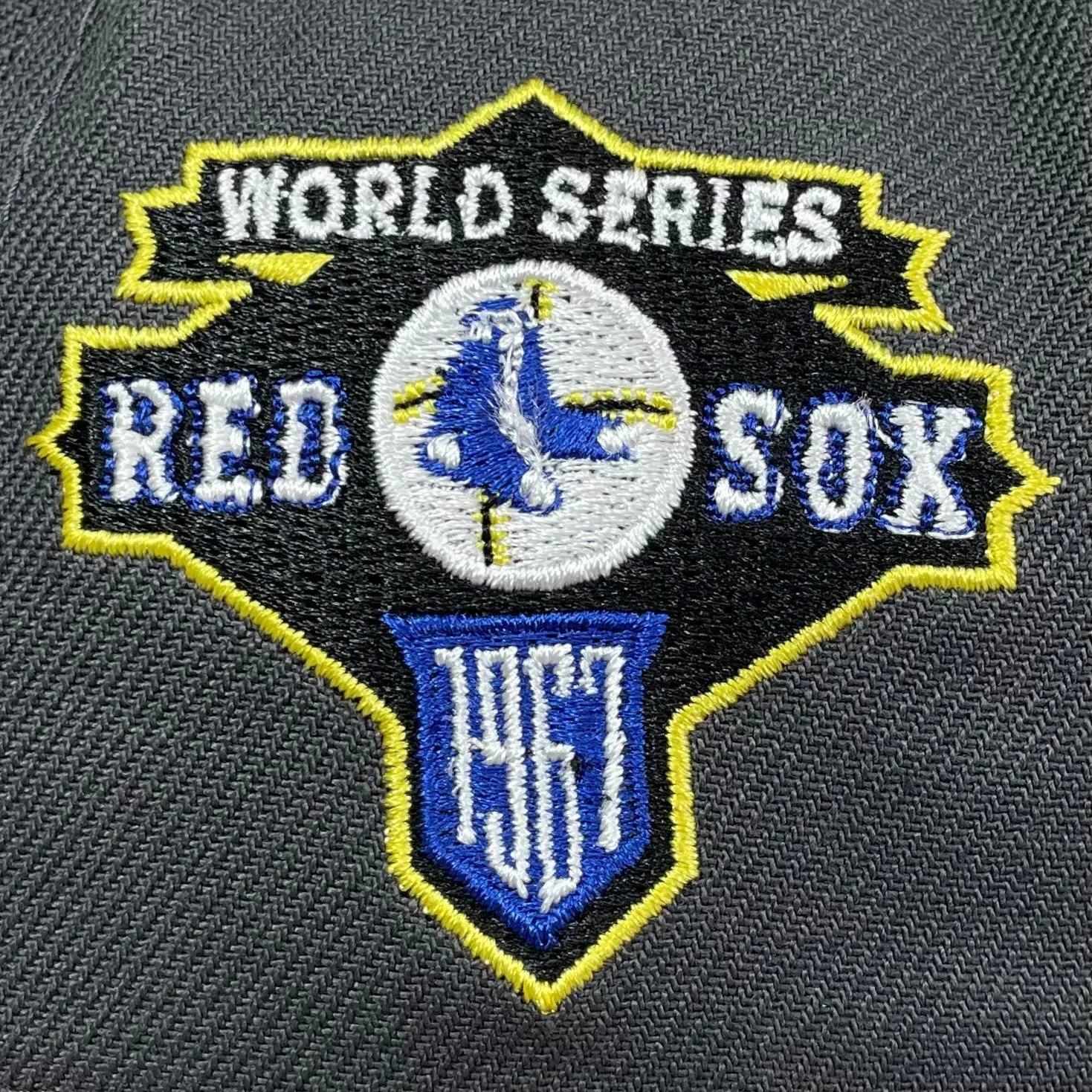 59FIFTY Boston Red Sox Graphite/Blue/Yellow Batman 1967 World Champions Patch