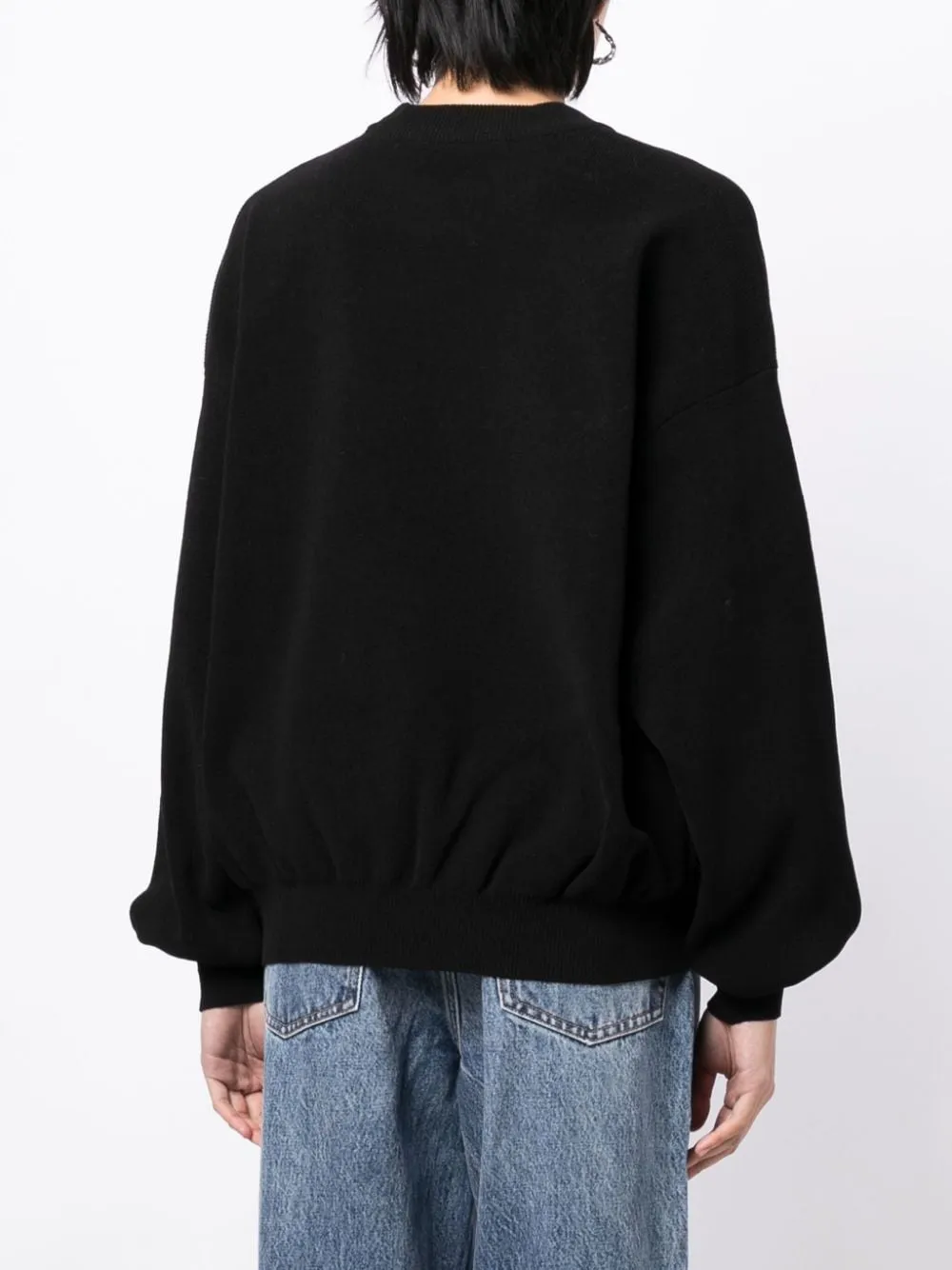 ALEXANDER WANG - Women Embossed Logo Ribbed Pullover