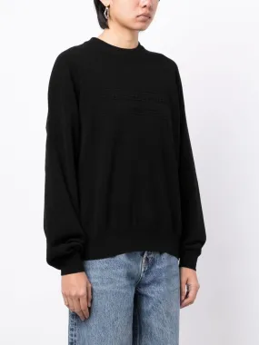 ALEXANDER WANG - Women Embossed Logo Ribbed Pullover