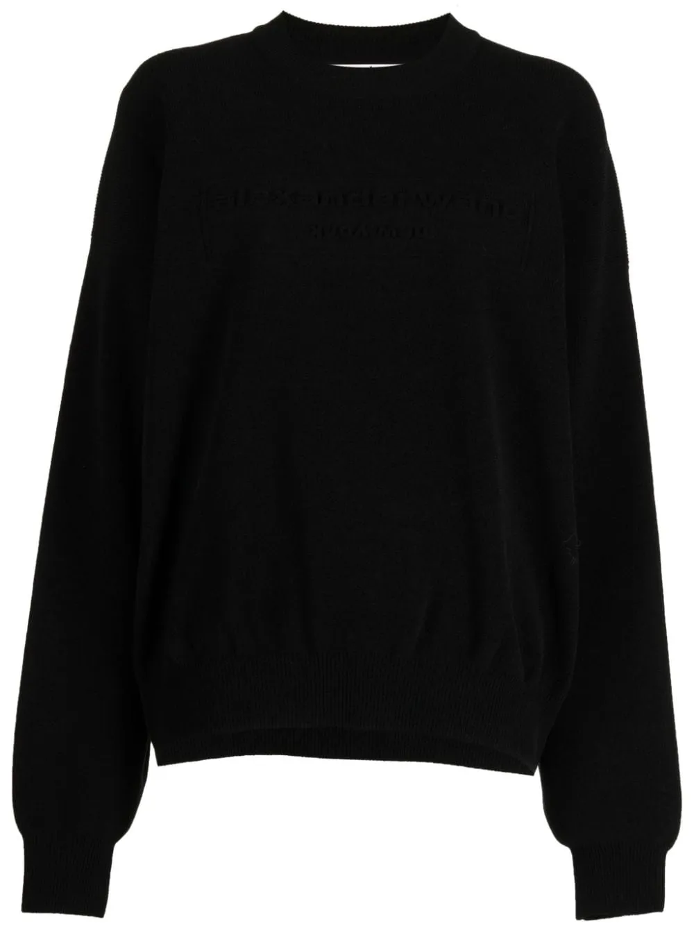 ALEXANDER WANG - Women Embossed Logo Ribbed Pullover