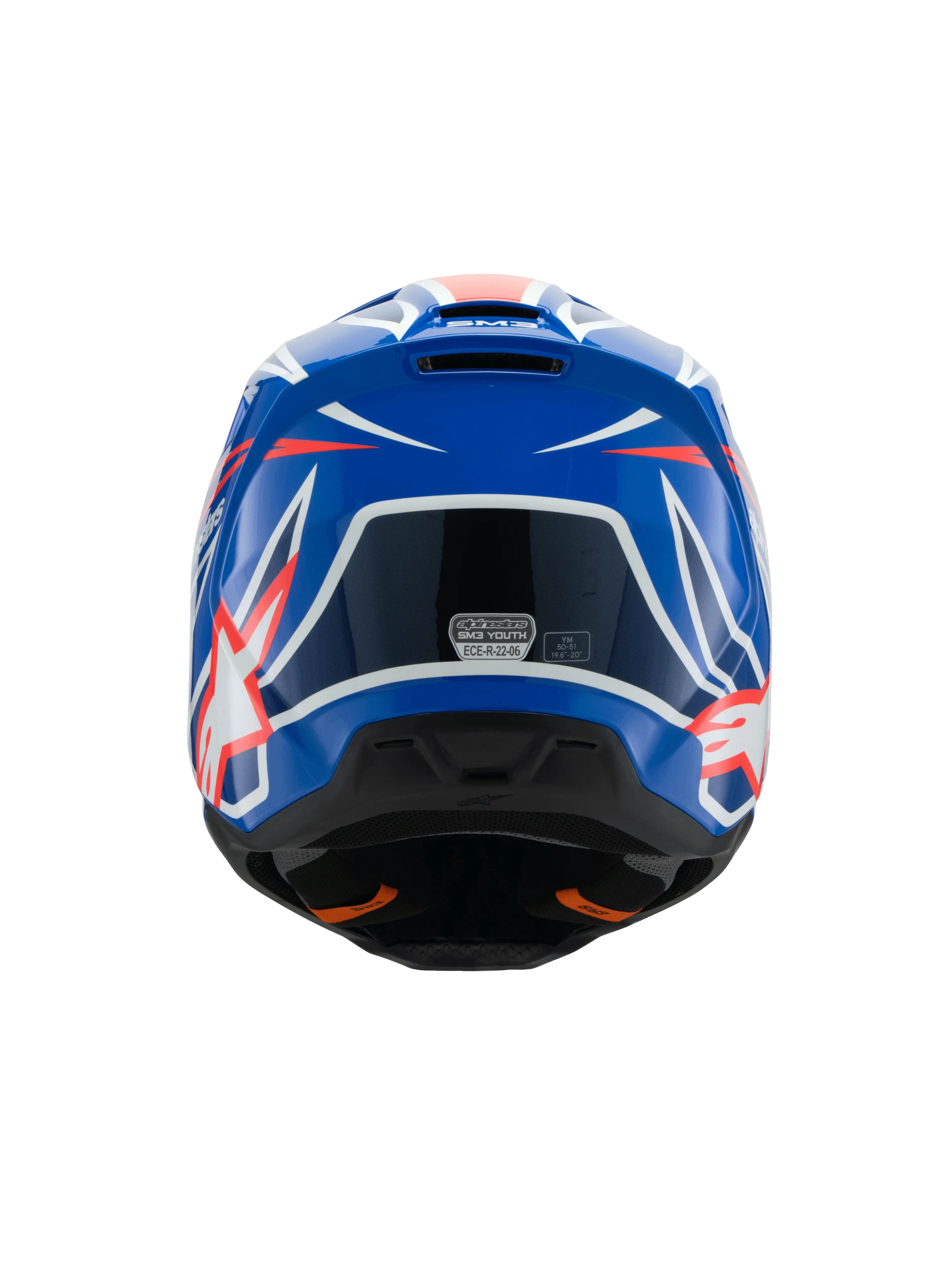 Alpinestars - 2025 SM3 Youth Wurx Blue Red White Black Glossy MX Helmet