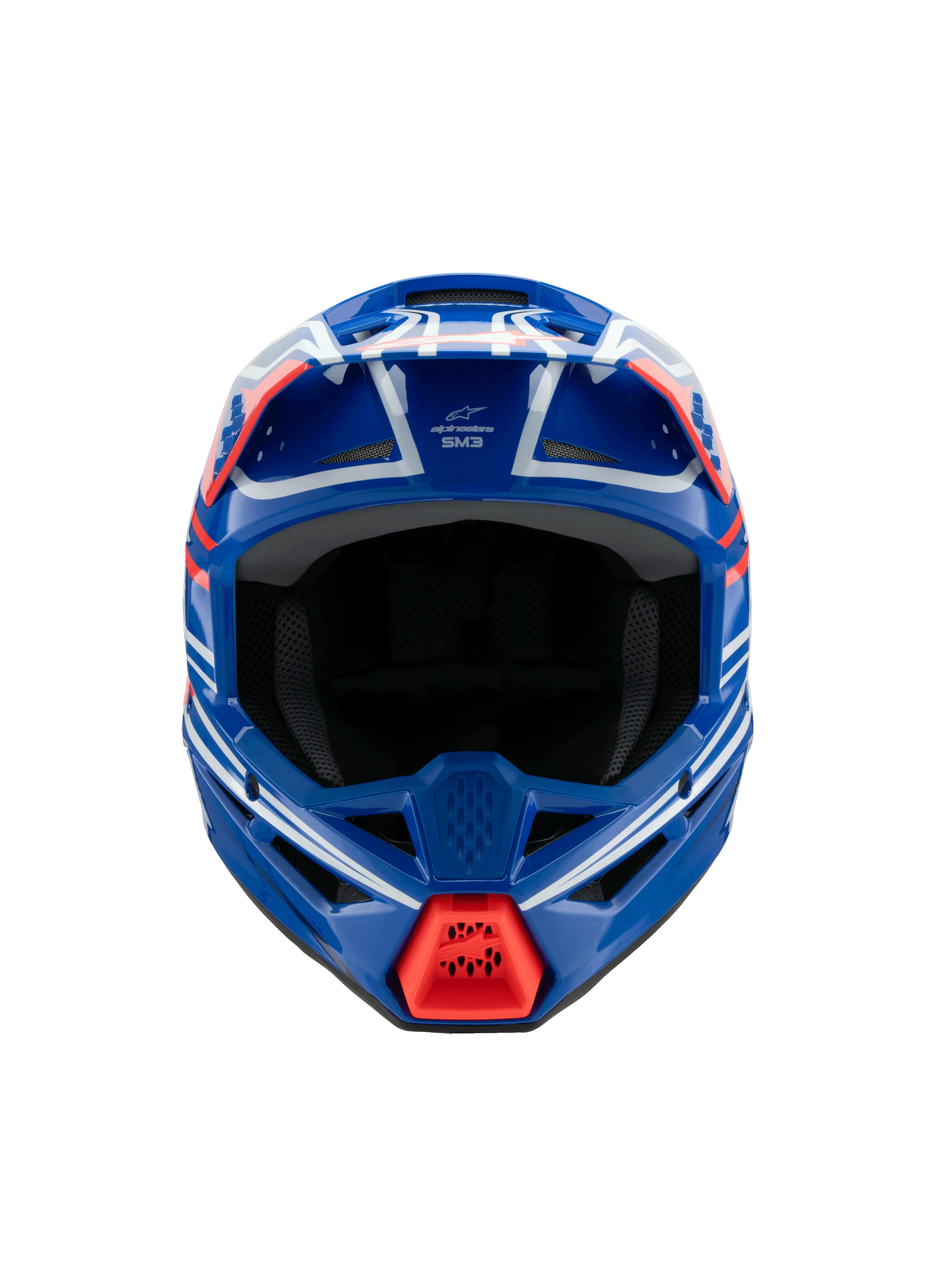 Alpinestars - 2025 SM3 Youth Wurx Blue Red White Black Glossy MX Helmet