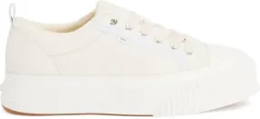 AMI Alexandre Mattiussi Beige Ami 1980 Platform Sneakers