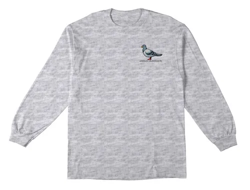 Antihero Skateboards Lil' Pigeon Longsleeve Shirt (Ash)