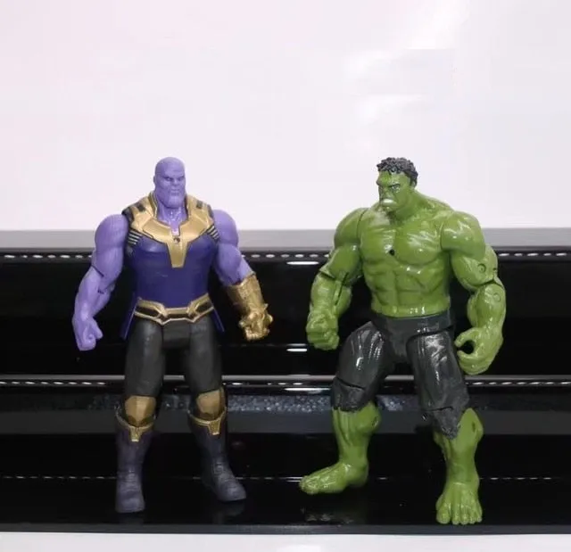 Avengers 3 civil war Hulk Iron Man Spiderman Thanos Vision Captain America Ant Man Thor Loki PVC Action Figure Set Kids Toys