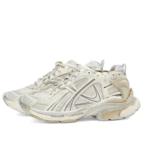 Balenciaga Men's Runner Sneakers in Beige Mix