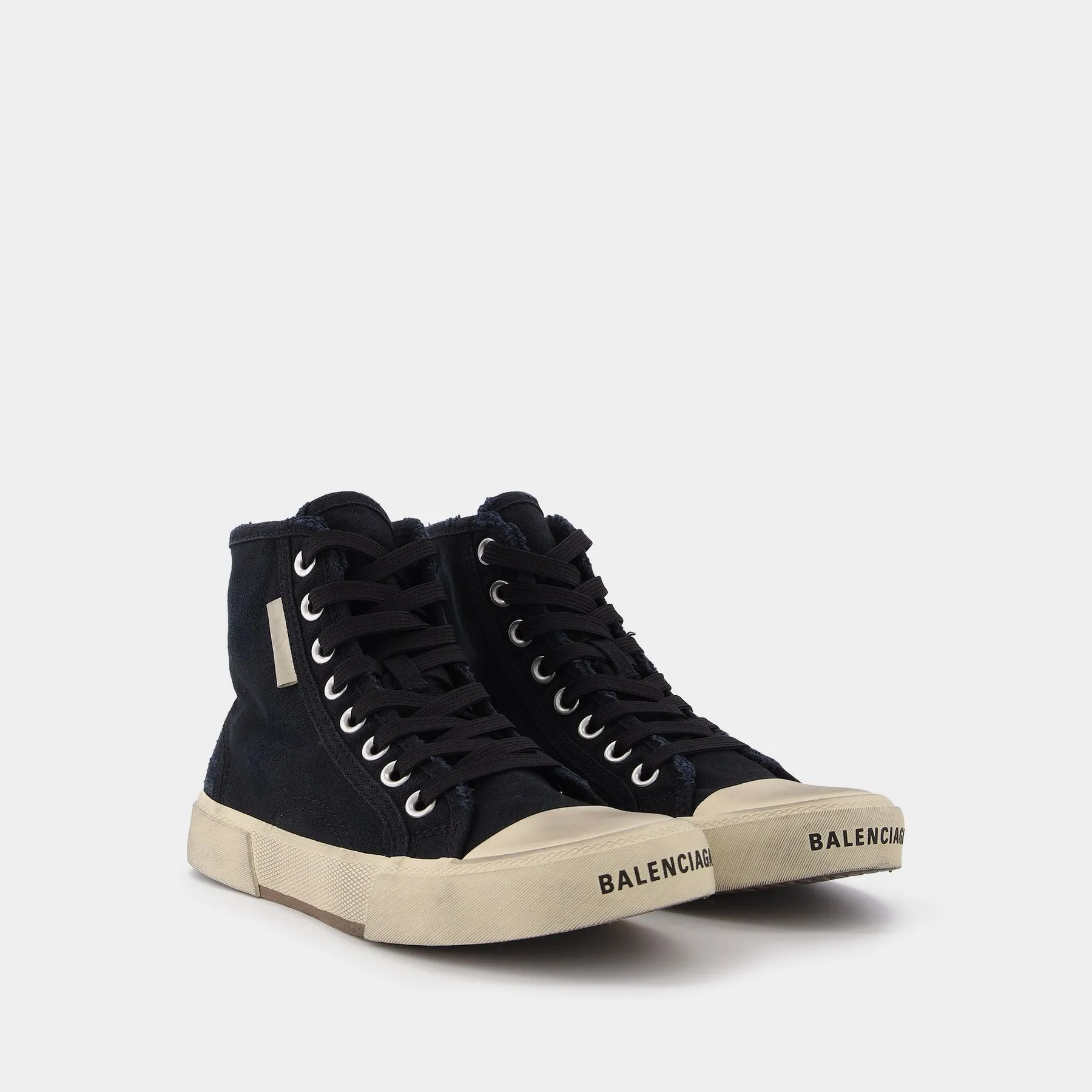 Balenciaga  Paris High Top Graf Sneakers - Balenciaga -  Black/White