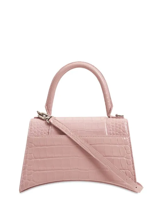 Balenciaga   Small Hourglass embossed leather bag 