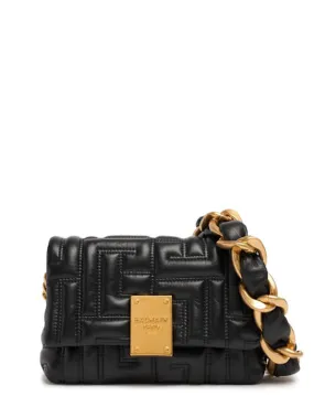 Balmain   Mini 1945 quilted leather bag 