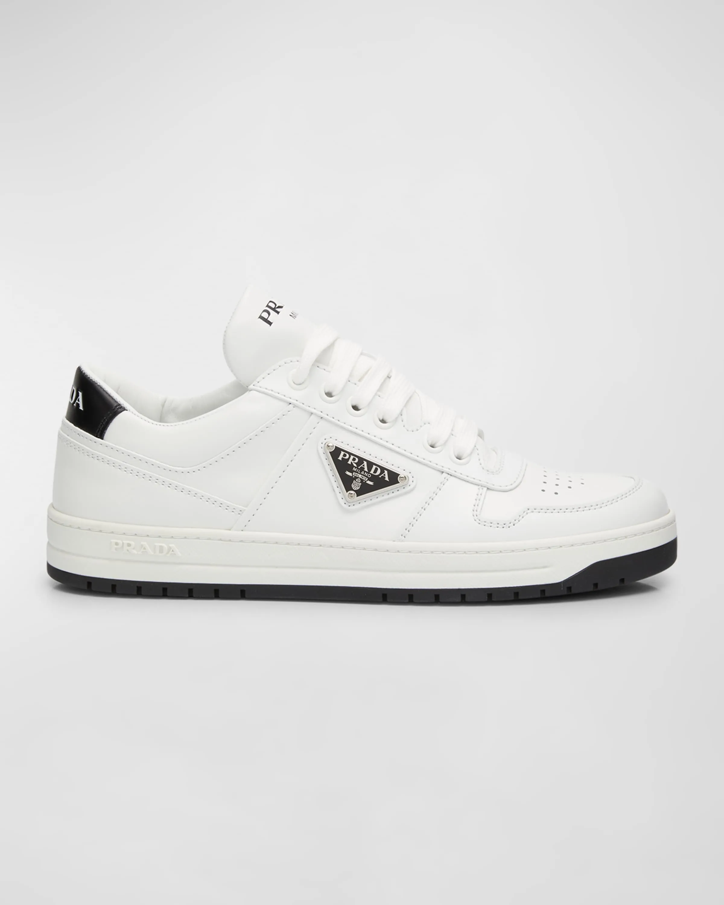 Bicolor Calfskin Low-Top Sneakers