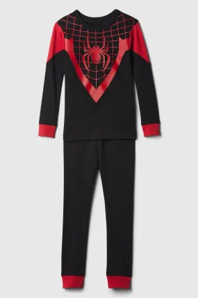 Black Marvel Spider-Man Cotton Long Sleeve Pyjama Set (6mths-5yrs)