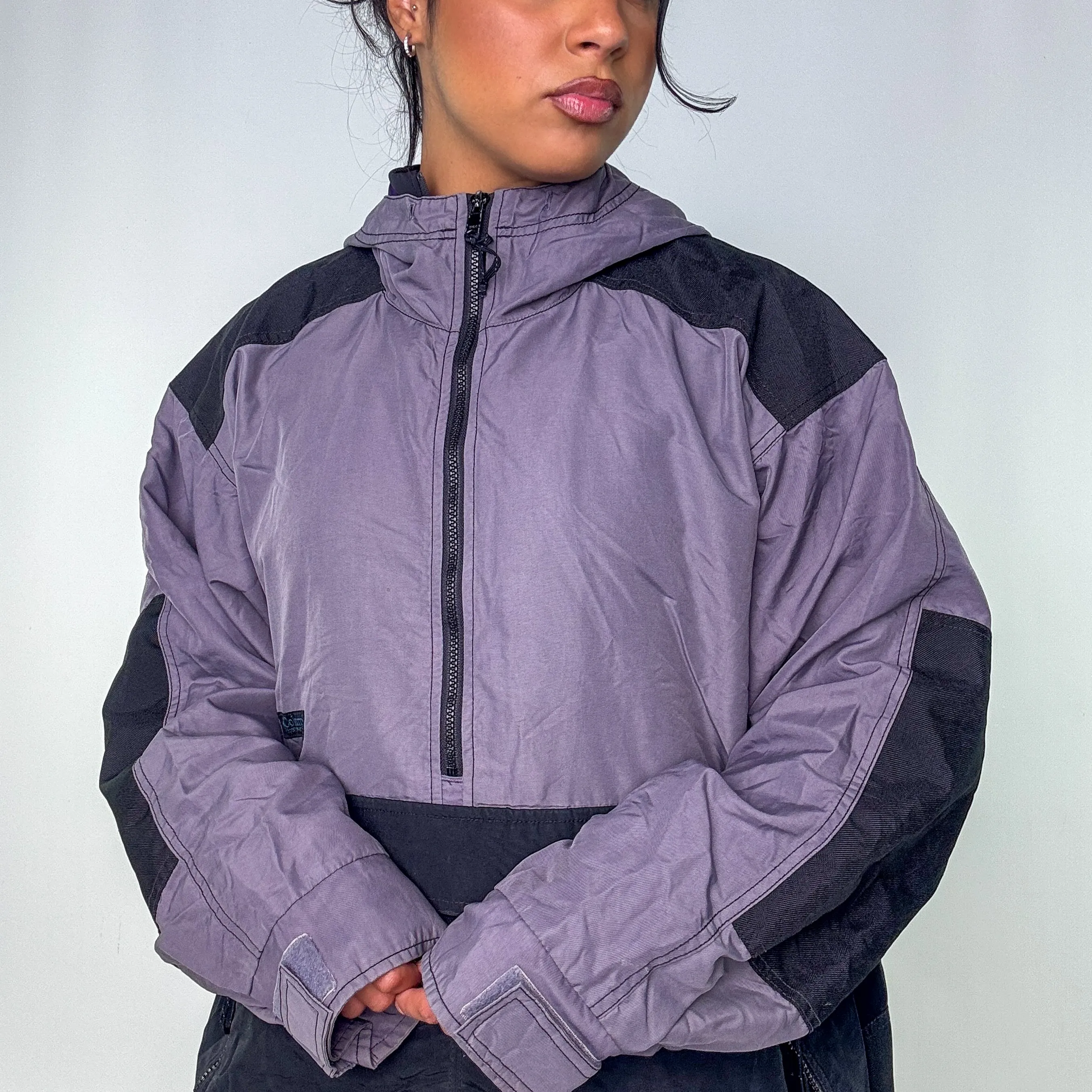 Black y2ks Columbia Sportswear Rain Jacket (XL)