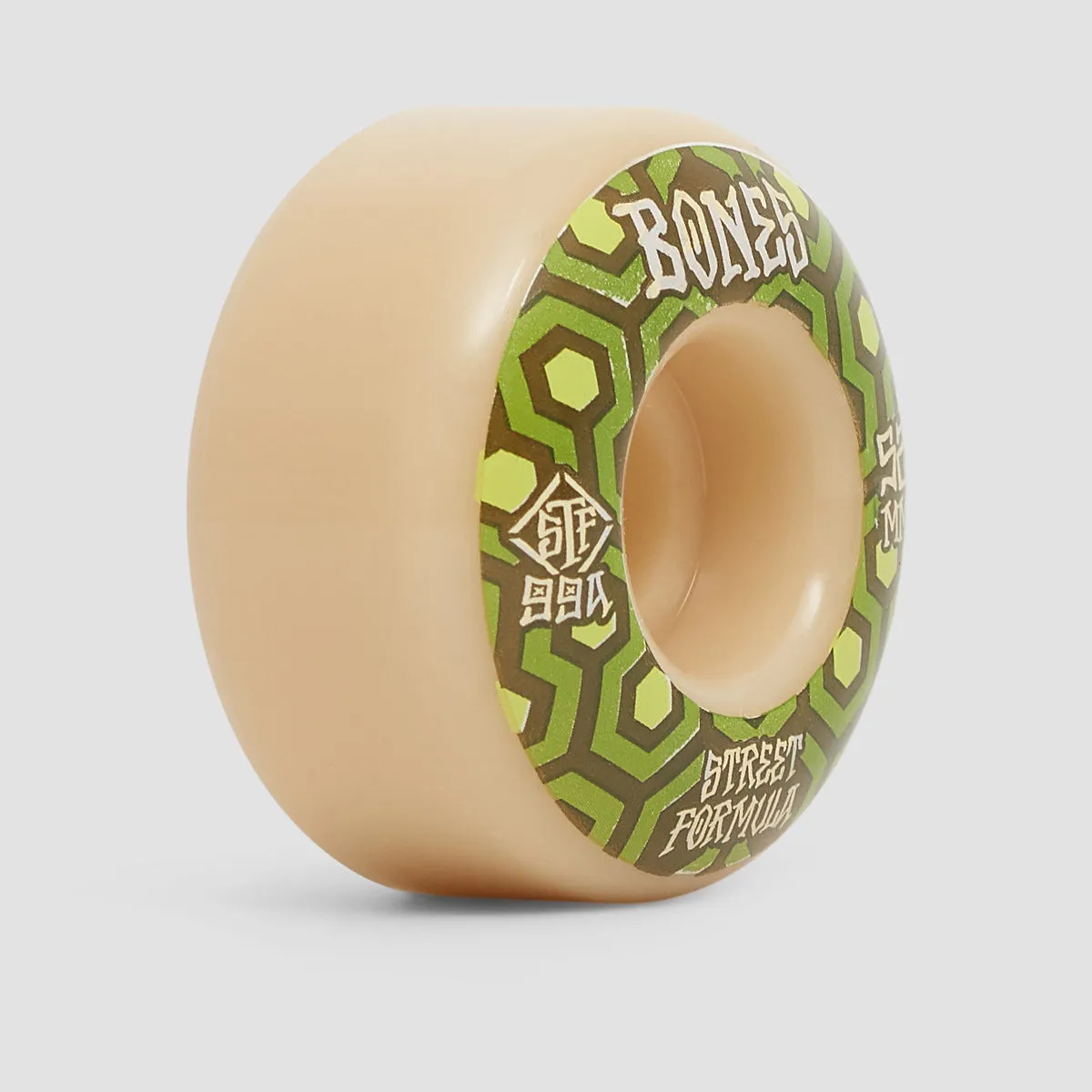 Bones Retros V1 Standard 99A STF Skateboard Wheels White 52mm