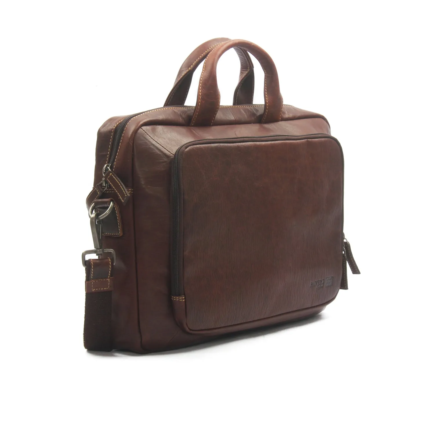 Capacious Men's Leather Laptop Bag