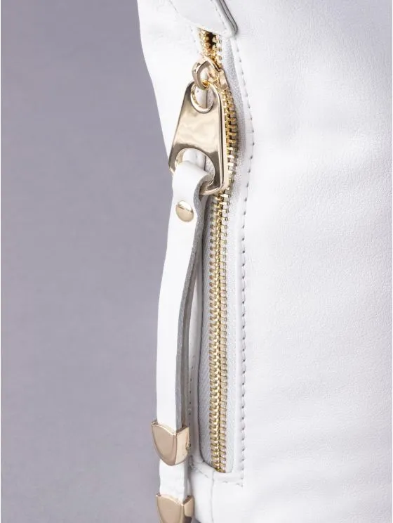 Cartmel Leather Cross Body Bag in Off-White