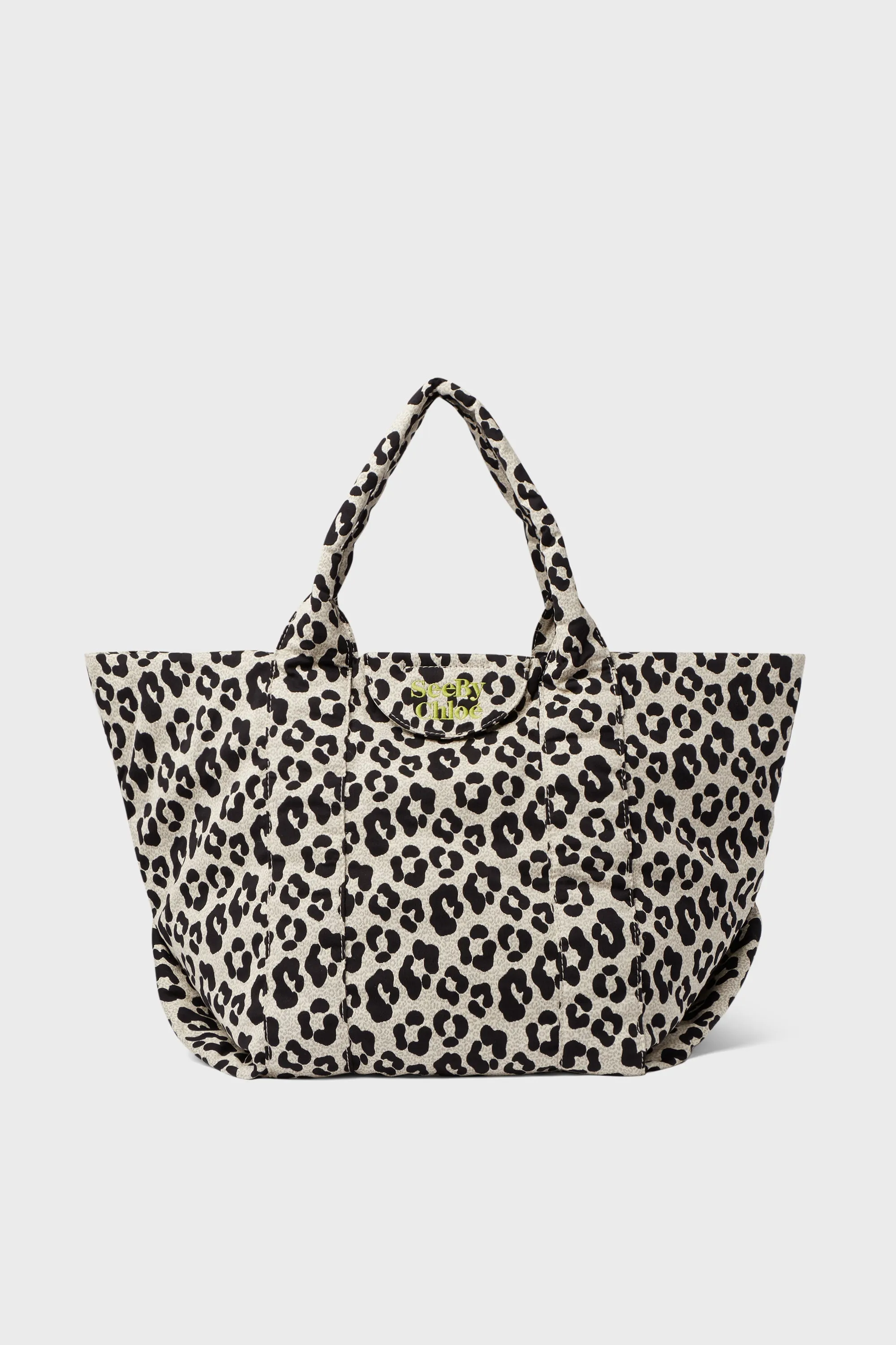 Cement Beige Leopard Laetizia Tote