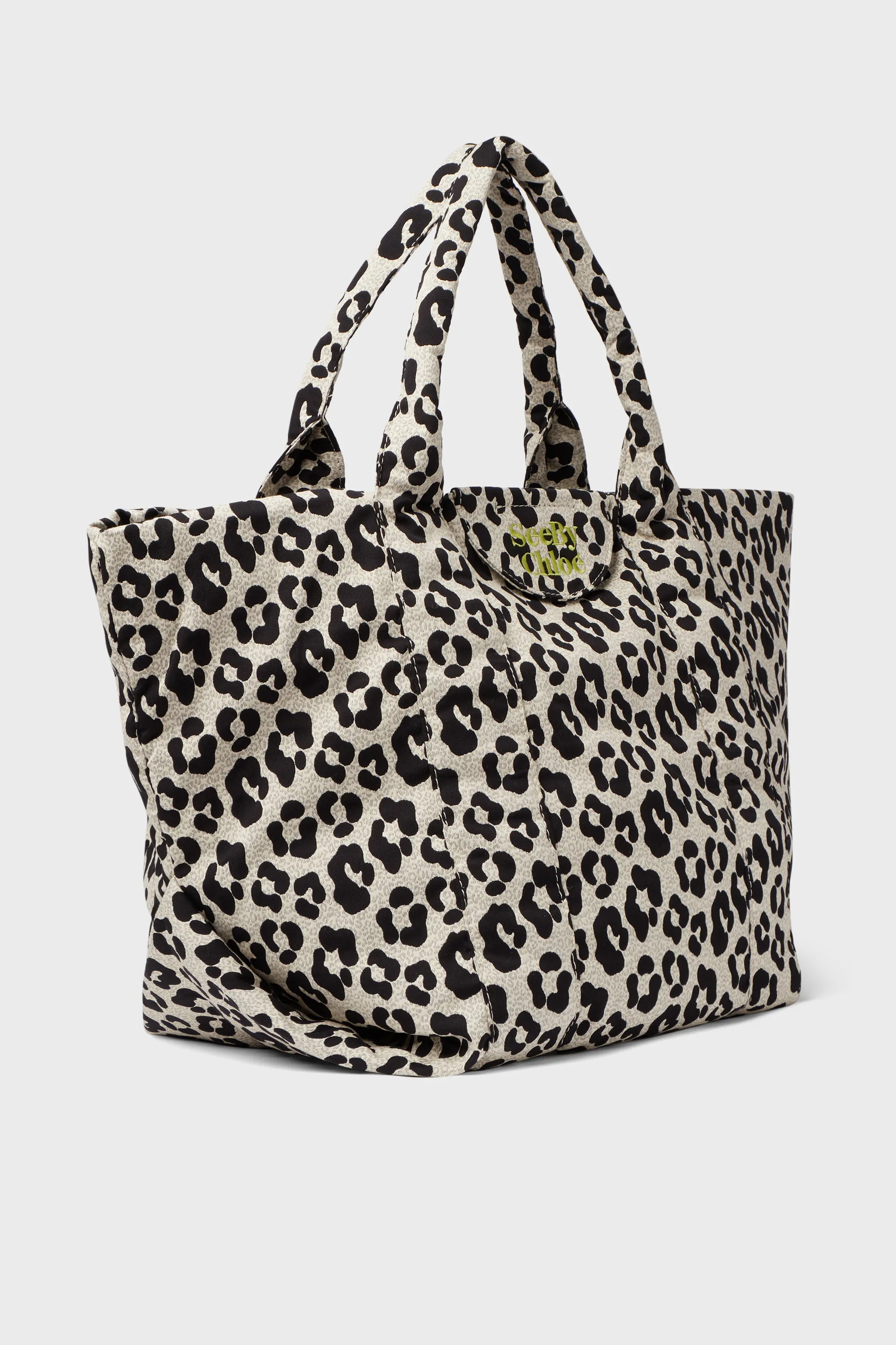 Cement Beige Leopard Laetizia Tote