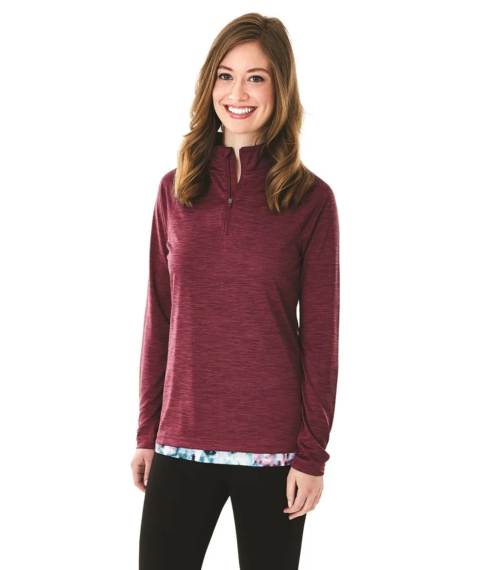 Charles River Women's Space Dye Performance Pullover #5763