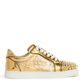 Christian Louboutin Vieira spikes orlato flat ruban gold Sneakers