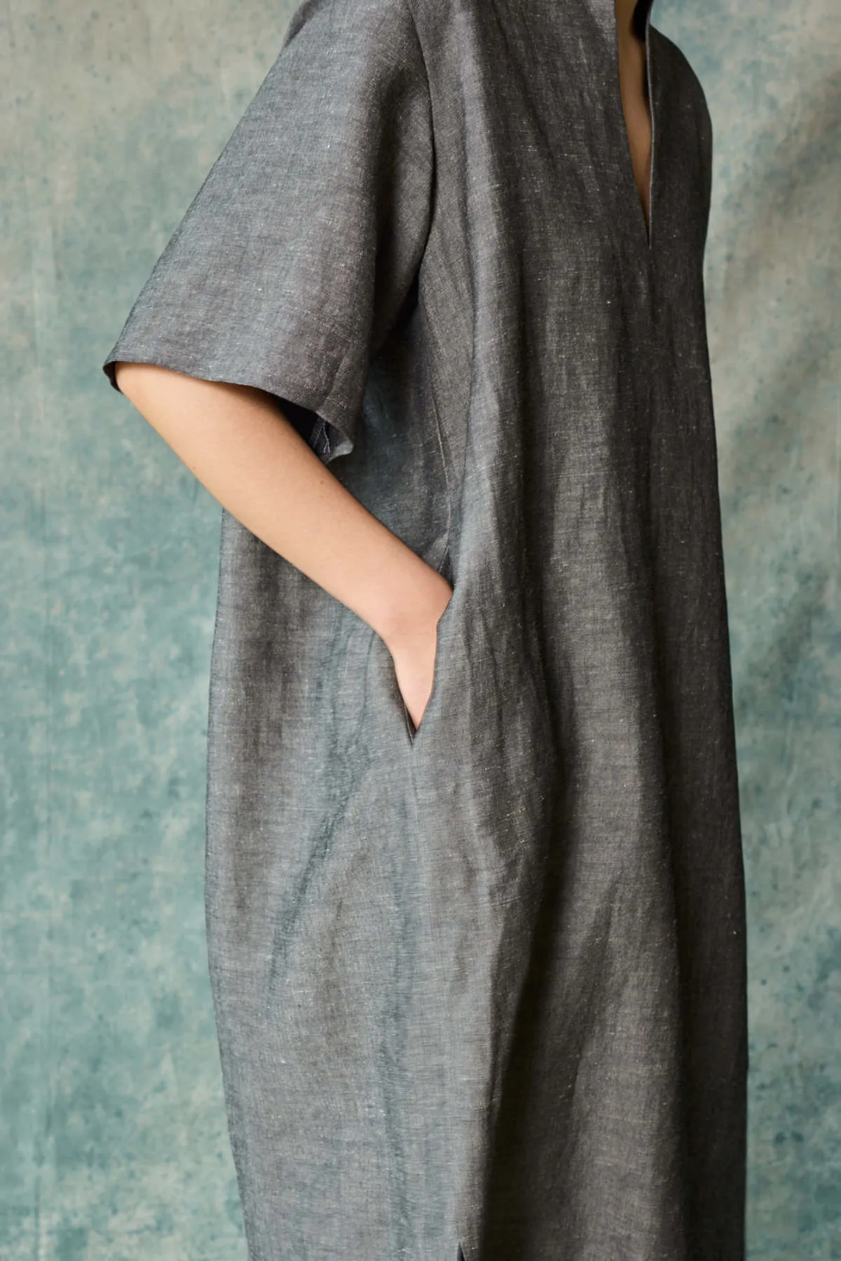 Collared Pullover Dress - Graphite