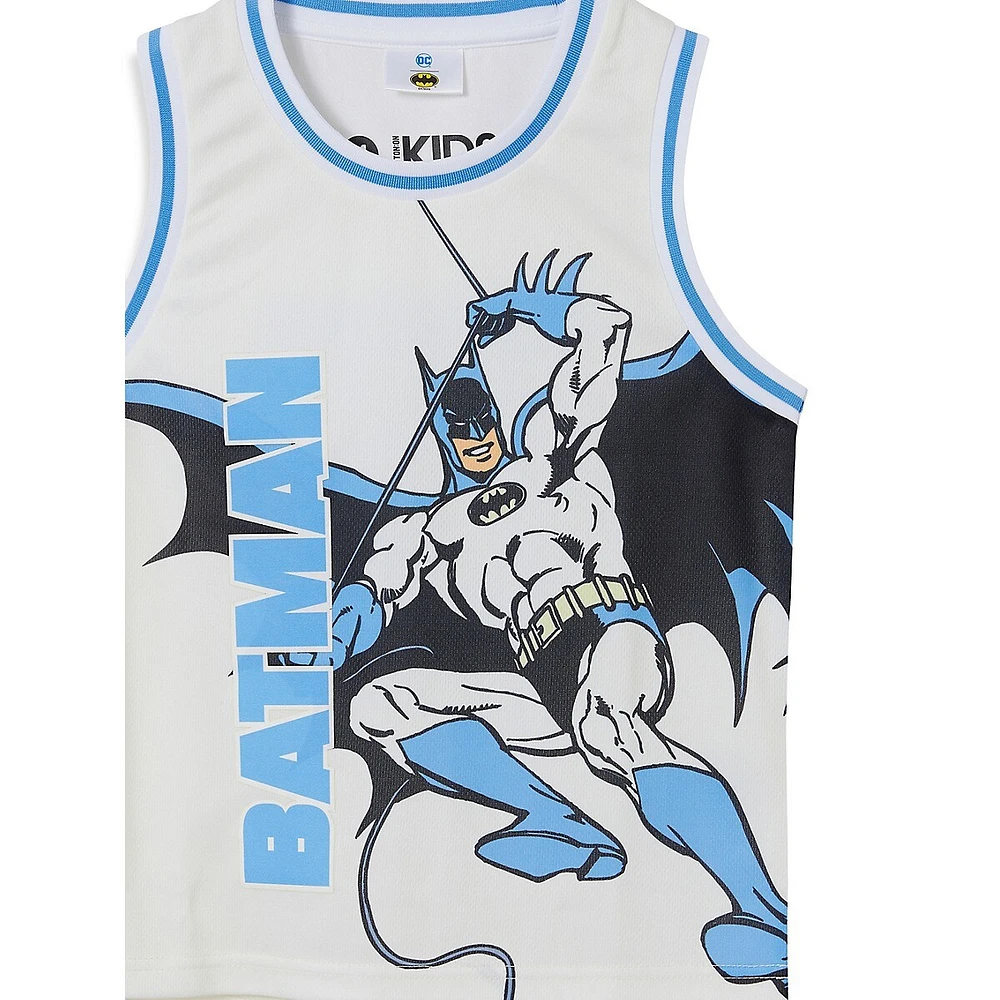 Cotton On Little Boy's Batman Licensed Basketball Tank Top