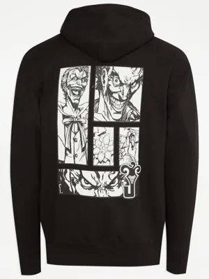 DC Comics Batman The Joker Charcoal Back Print Hoodie | Men | George at ASDA