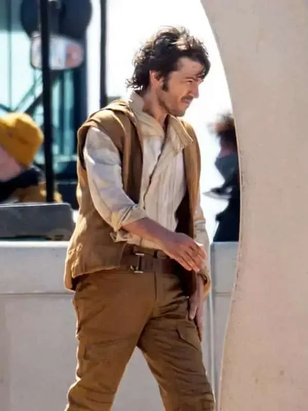 Diego Luna Star Wars Andor Brown Hooded Vest