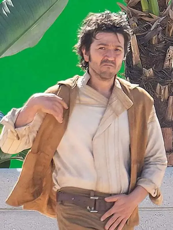 Diego Luna Star Wars Andor Brown Hooded Vest