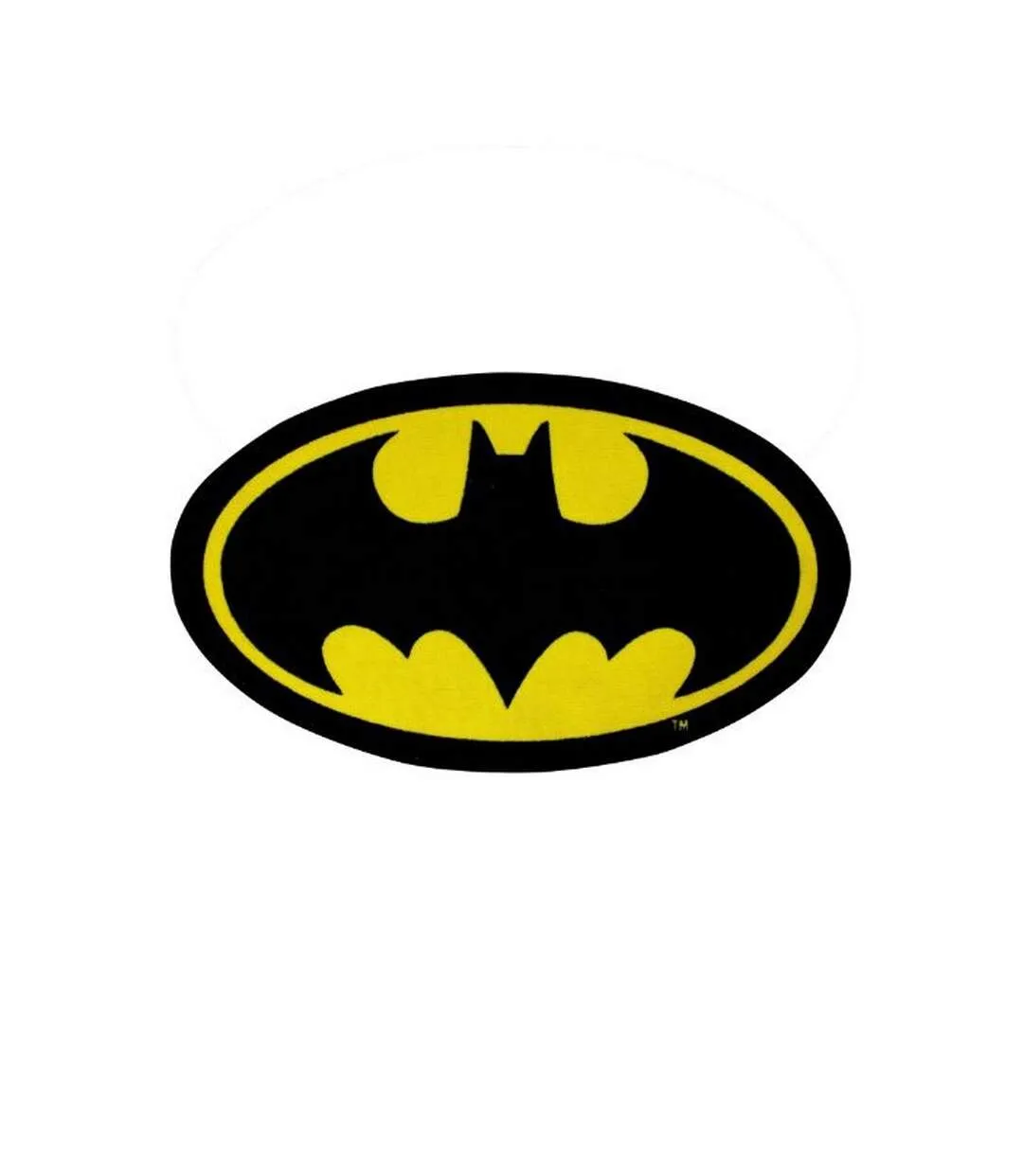 Floor rug 98cm x 57cm black/yellow Batman