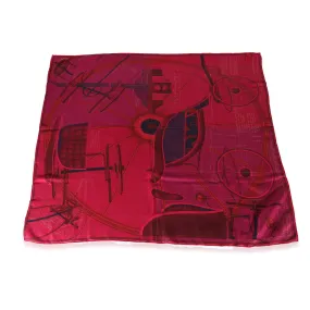 Fuchsia Dip Dye Surteint Silk Projet De Voiture Scarf 90