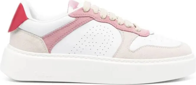 Furla Sport colour-block leather sneakers White