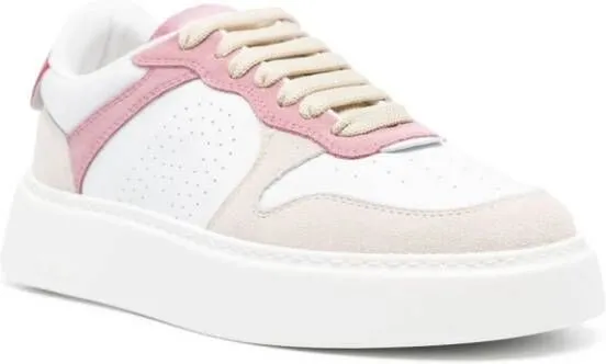 Furla Sport colour-block leather sneakers White