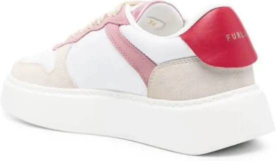 Furla Sport colour-block leather sneakers White