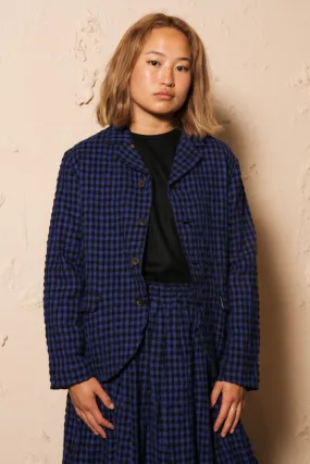 Gingham Jacket Blue