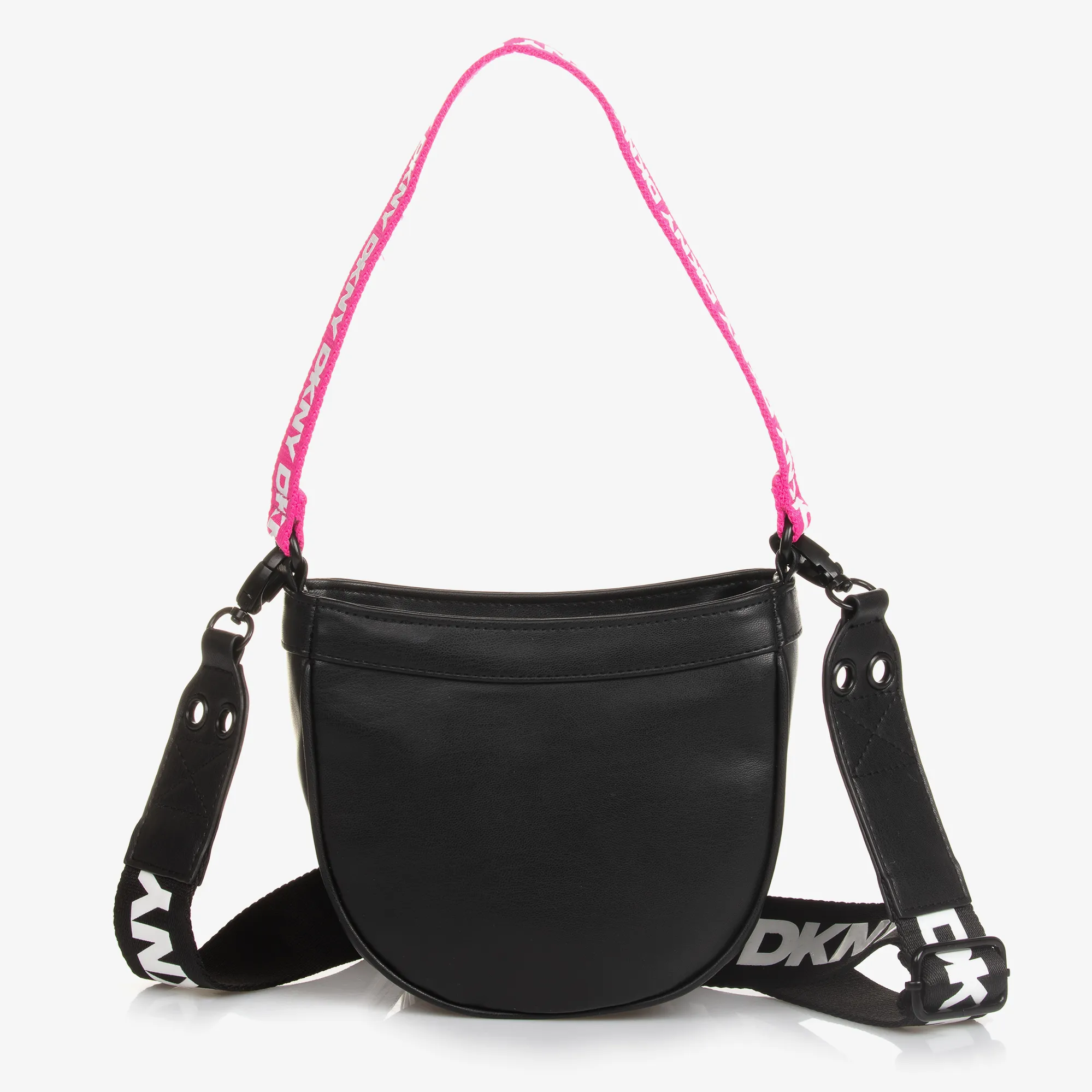 Girls Black Faux Leather Bag (16cm)