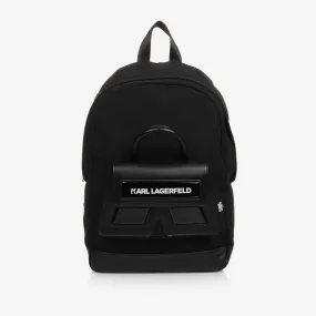 Girls Black IKON K Backpack (37cm)