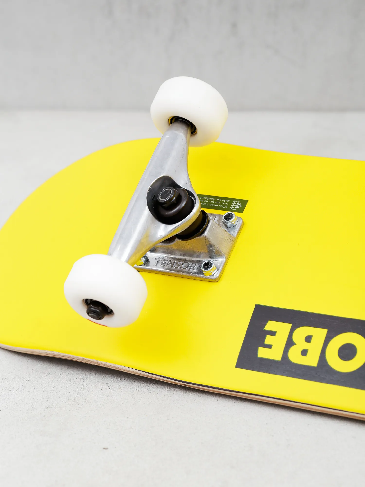 Globe Goodstock Skateboard (neon yellow)