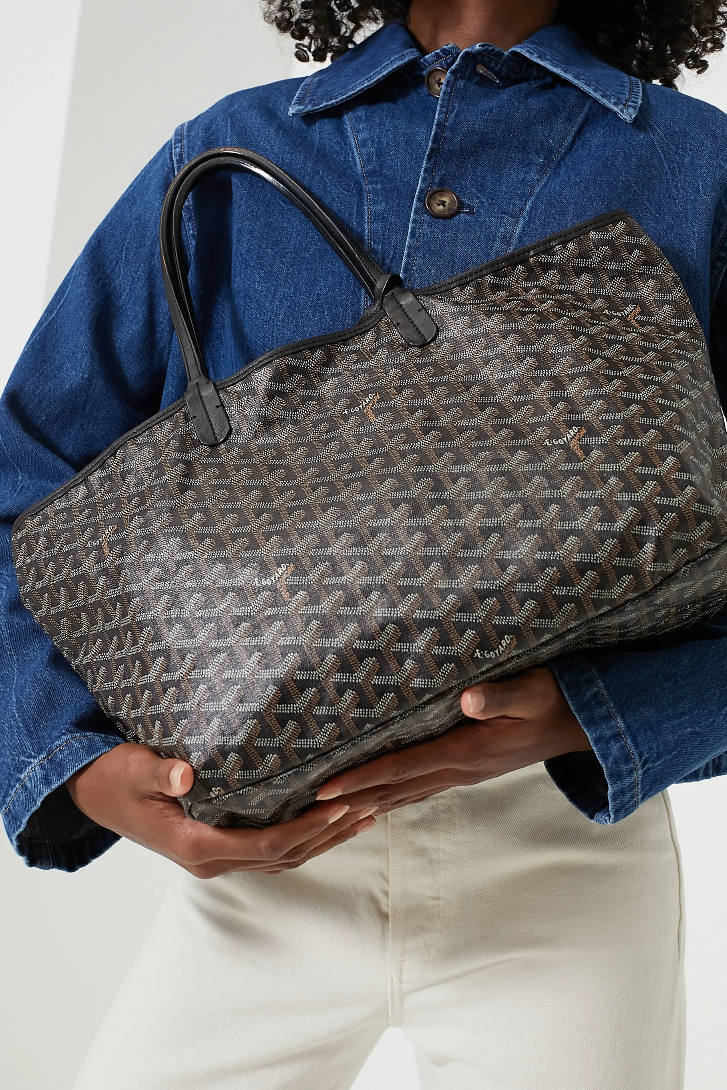 Goyard Black Saint Louis PM Tote