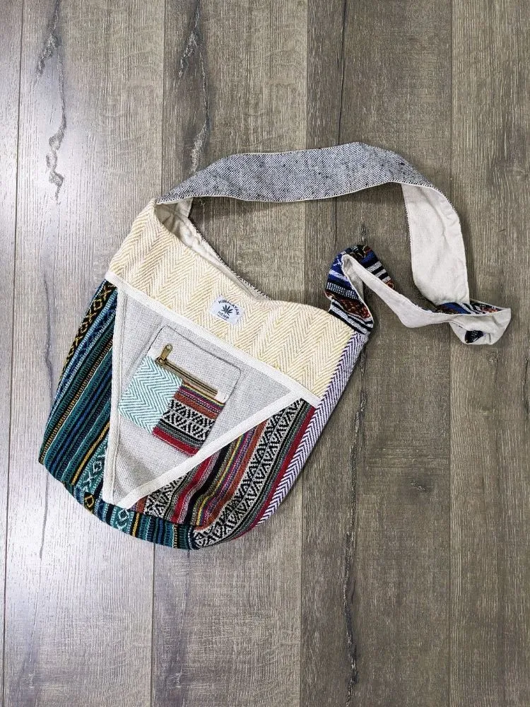 Gringo Hemp Shoulder Bag 35x35cm