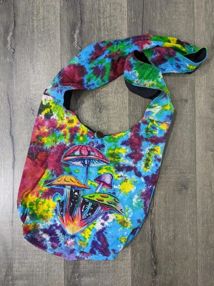 Gringo Mushroom Tie Dye Shoulder Bag