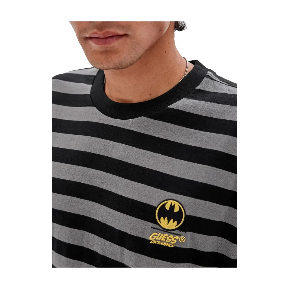 Guess Originals X Batman Striped T-shirt Black M2BI13K9XF3