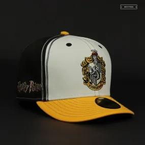 HARRY POTTER HOUSE HUFFLEPUFF DIAGONAL BLOCK NEW ERA FITTED CAP