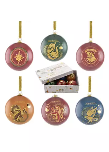 Harry Potter Set of 6 Harry Potter Baubles - Yule Houses | Kaleidoscope