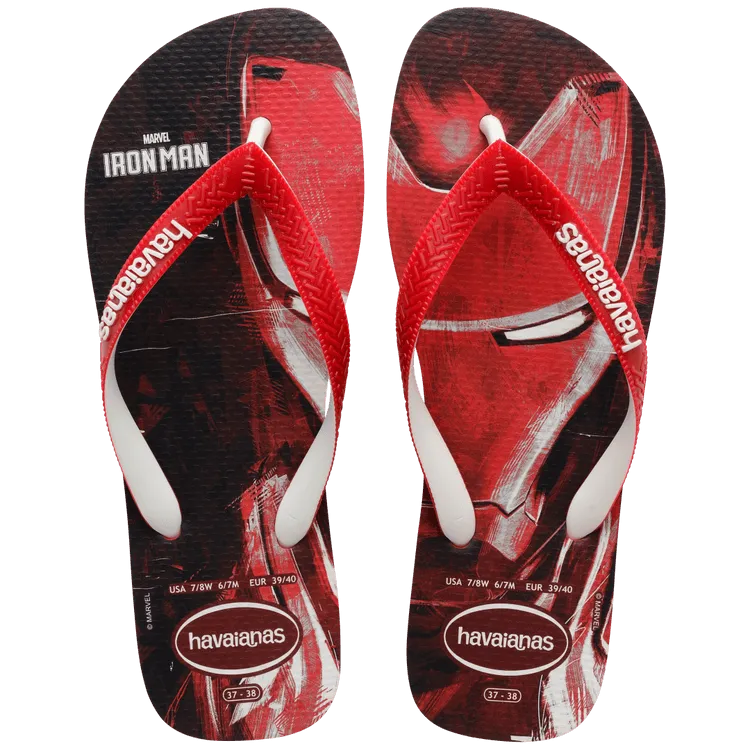 Havaianas Kids Top Marvel - Red Apache/White