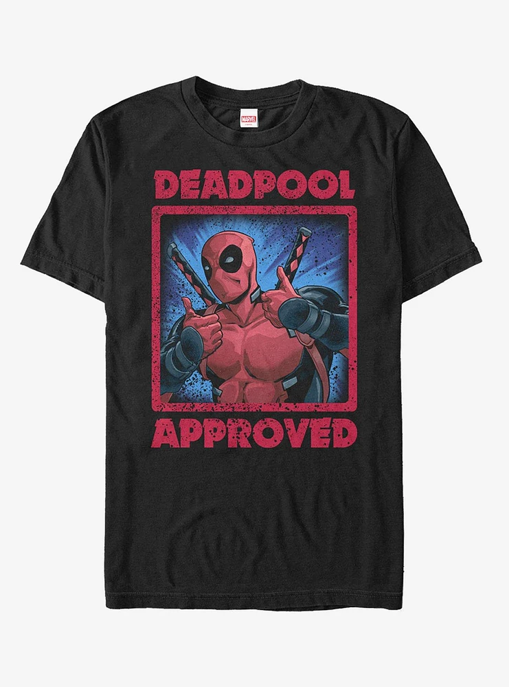 Hot Topic Marvel Deadpool Approved T-Shirt