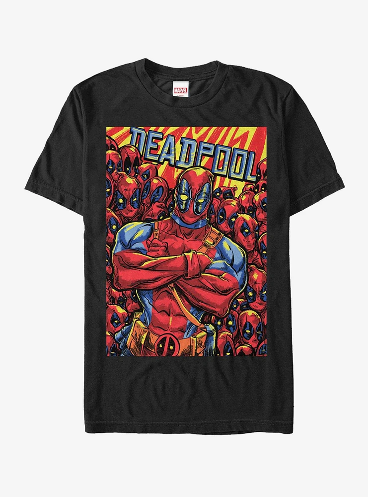 Hot Topic Marvel Deadpool Multiplied T-Shirt