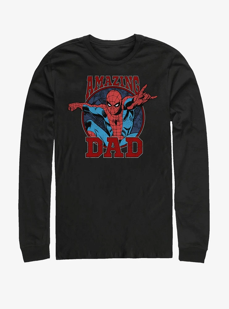 Hot Topic Marvel Spider-Man Amazing Dad Long-Sleeve T-Shirt