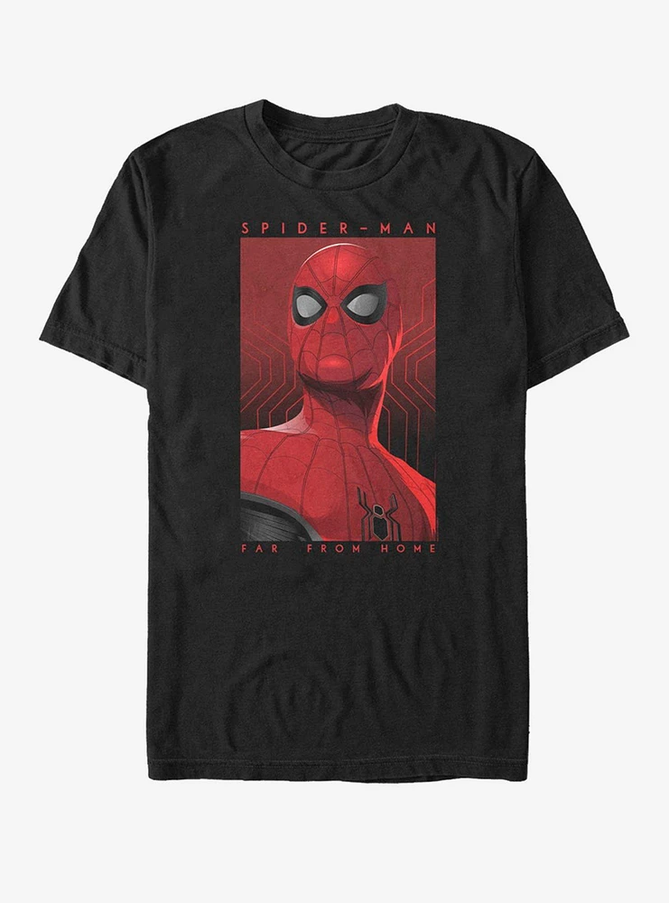 Hot Topic Marvel Spider-Man Far From Home Posterized Spidey T-Shirt