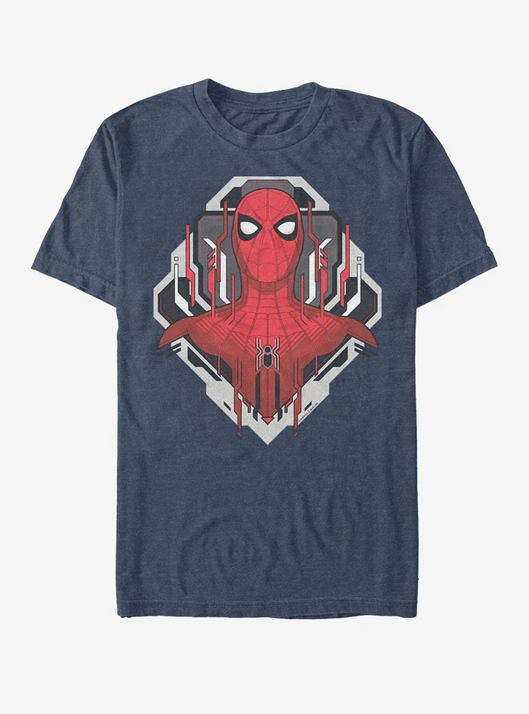 Hot Topic Marvel Spider-Man Far From Home Spider Tech Badge T-Shirt